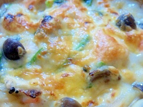 簡単お手軽 鮭ときのこのグラタン レシピ 作り方 By Gangen 楽天レシピ